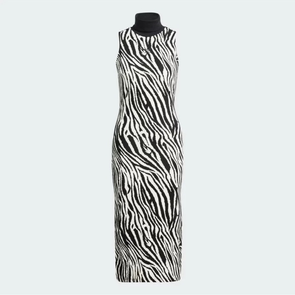 adidas Originals Dresses & Skirts - Adidas Originals All Over Zebra Print Sleveless Midi Dress NWT